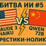 Claude 3 Haiku vs Qwen 2.5 72B — Крестики-нолики